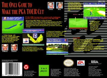 PGA Tour Golf (USA) (Rev 1) box cover back